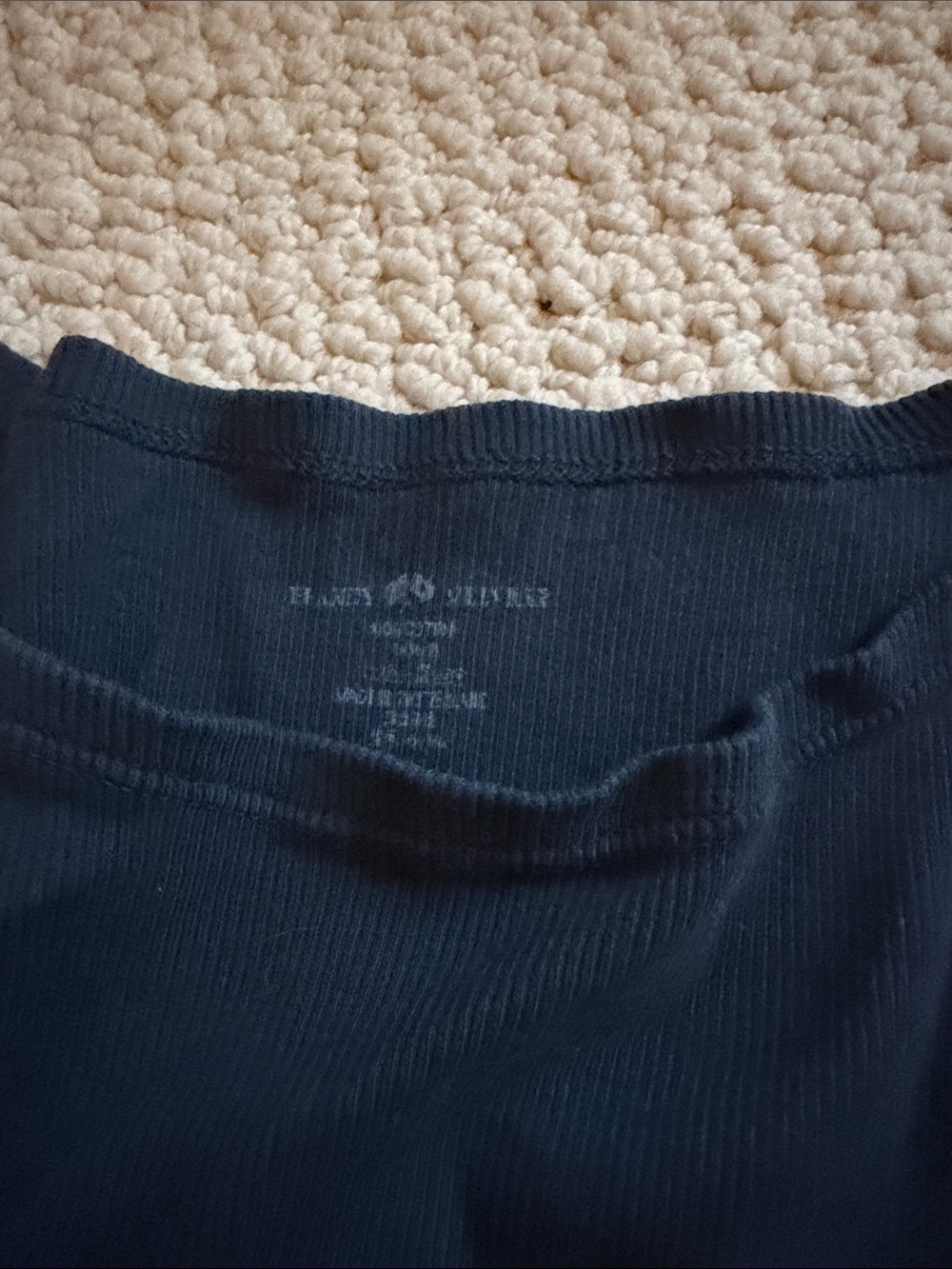 Brandy melville 3 pack shirts, navy t shirt, blue striped tank, grey tank - Picture 2 of 4